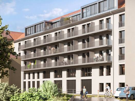 Bürofläche zum Kauf - Neubau provisionsfrei 1.300.000 € 6 Zimmer 206 m² Bürofläche teilbar ab 25 m² Prymstraße Altstadt Würzburg 97070