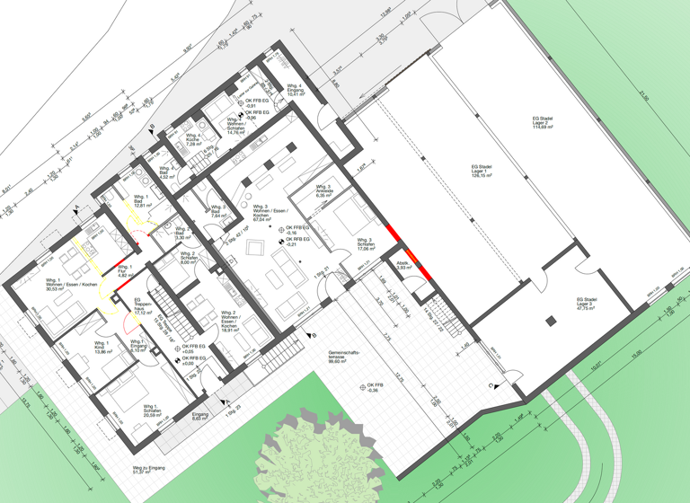 Mehrfamilienhaus zum Kauf 2.600.000 € 25 Zimmer 740 m² 1.426 m² Grundstück Kleinkemnat Kaufbeuren 87600
