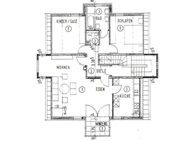 Wohnung zur Miete 1.170 € 3,5 Zimmer 91,5 m² 2. Geschoss frei ab 01.07.2026 Hedelfingen Stuttgart 70329