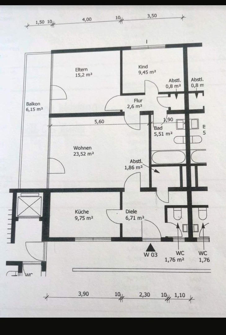 Wohnung zum Kauf provisionsfrei 279.000 € 3 Zimmer 83 m²<br/>Wohnfläche 2.<br/>Geschoss Innenstadt Neuss 41460