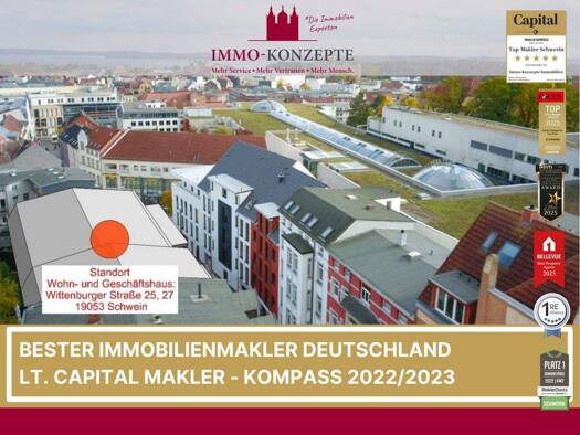 Wohnung zum Kauf - Erstbezug 347.800 € 3 Zimmer 74 m² 3. Geschoss Wittenburger Straße 25 Paulsstadt Schwerin 19053