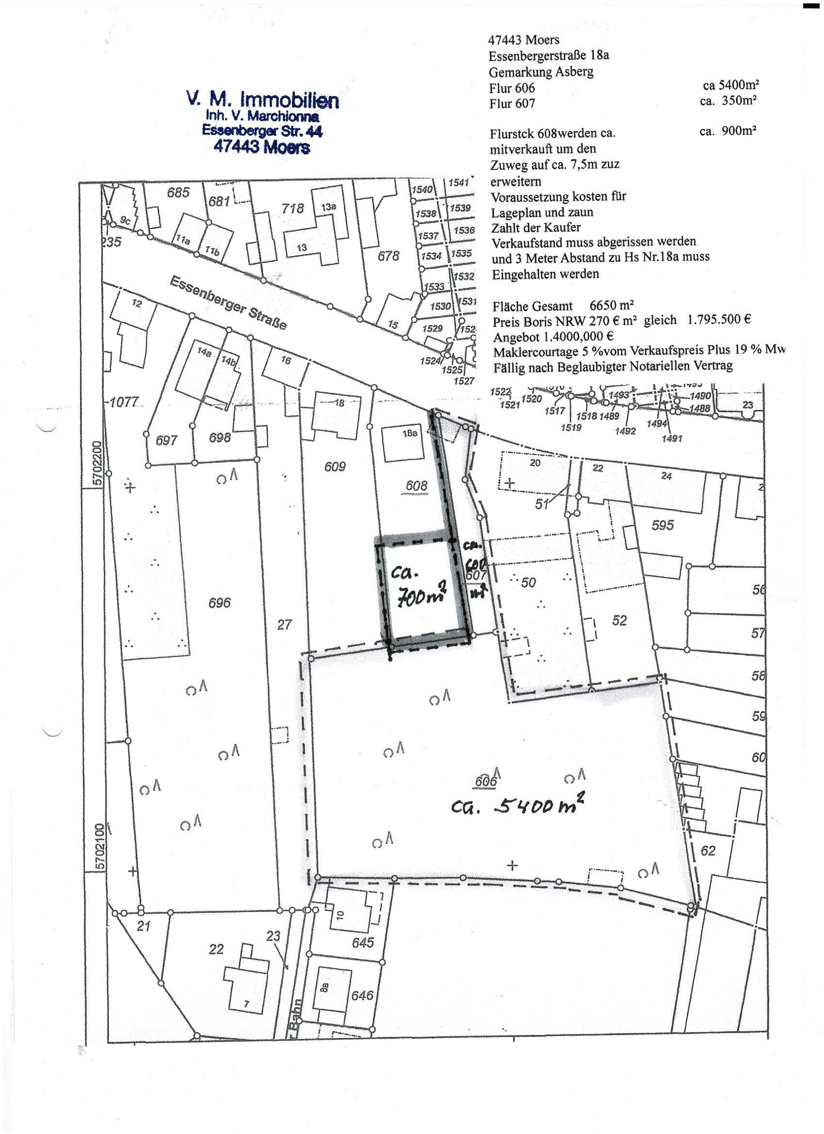 Grundstück zum Kauf 7.000 m²<br/>Grundstück Moers - Mitte Moers 47441