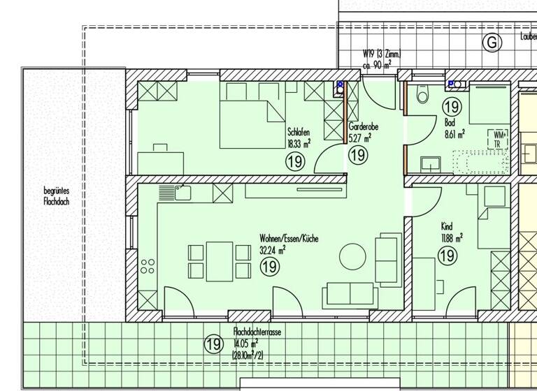 Penthouse zur Miete 1.085 € 3 Zimmer 90,4 m²<br/>Wohnfläche 3.<br/>Geschoss Crailsheim Crailsheim 74564