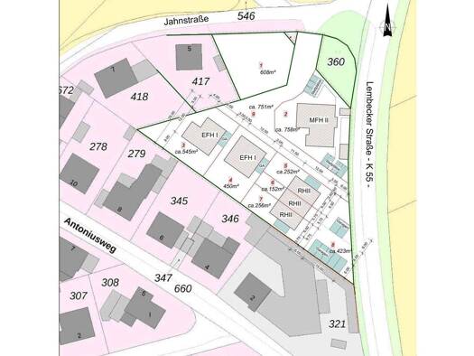 Grundstück zum Kauf 242.800 € 608 m² Grundstück Jahnstraße Lippramsdorf Haltern am See 45721