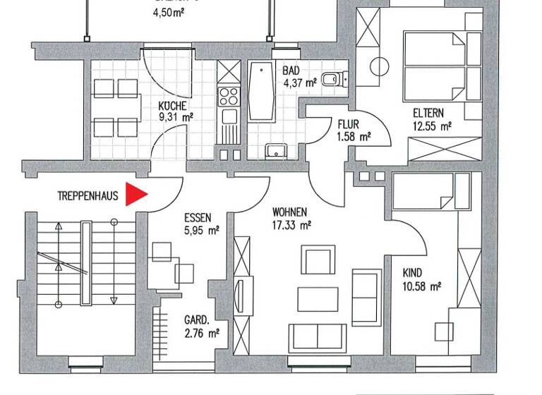 Wohnung zur Miete 730 € 3 Zimmer 68,9 m² 2. Geschoss frei ab 01.06.2026 Am Zuckmantel 8 Wahren Leipzig 04159
