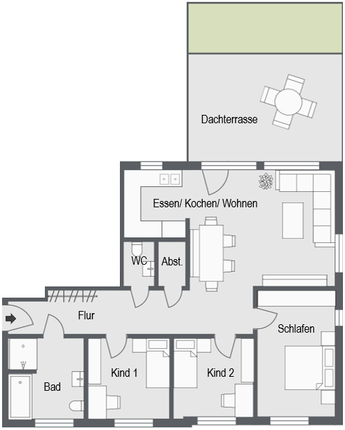 Wohnung zum Kauf provisionsfrei 699.000 € 4 Zimmer 116,3 m²<br/>Wohnfläche Ergolding Ergolding 84030