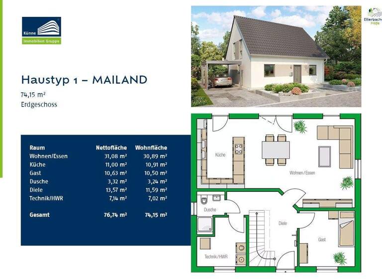 Einfamilienhaus zum Kauf - Erstbezug provisionsfrei 389.225 € 5 Zimmer 129 m² 457 m² Grundstück Lützen 06686