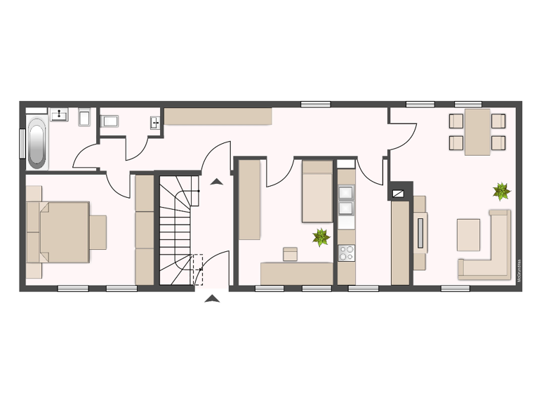 Wohnung zur Miete 460 € 3 Zimmer 75 m²<br/>Wohnfläche EG<br/>Geschoss Bunsenstraße 9 Korbach Korbach 34497