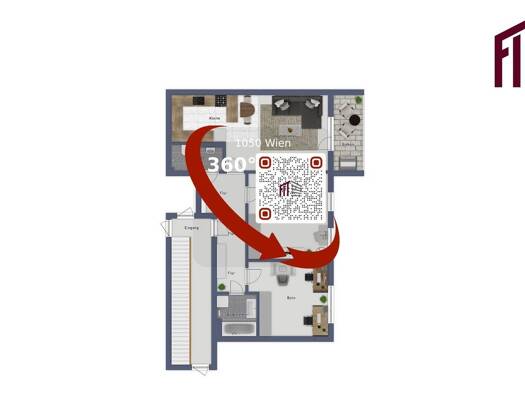 Wohnung zur Miete 1.190 € 3 Zimmer 75 m² 5. Geschoss Wien 1050