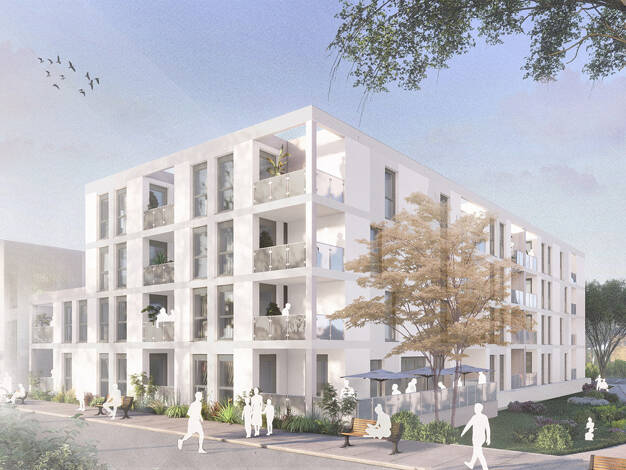 Wohnung zum Kauf - Neubau provisionsfrei 338.500 € 2 Zimmer 66,7 m² 1. Geschoss Scheffelstraße 3b Grenzach Grenzach-Wyhlen 79639