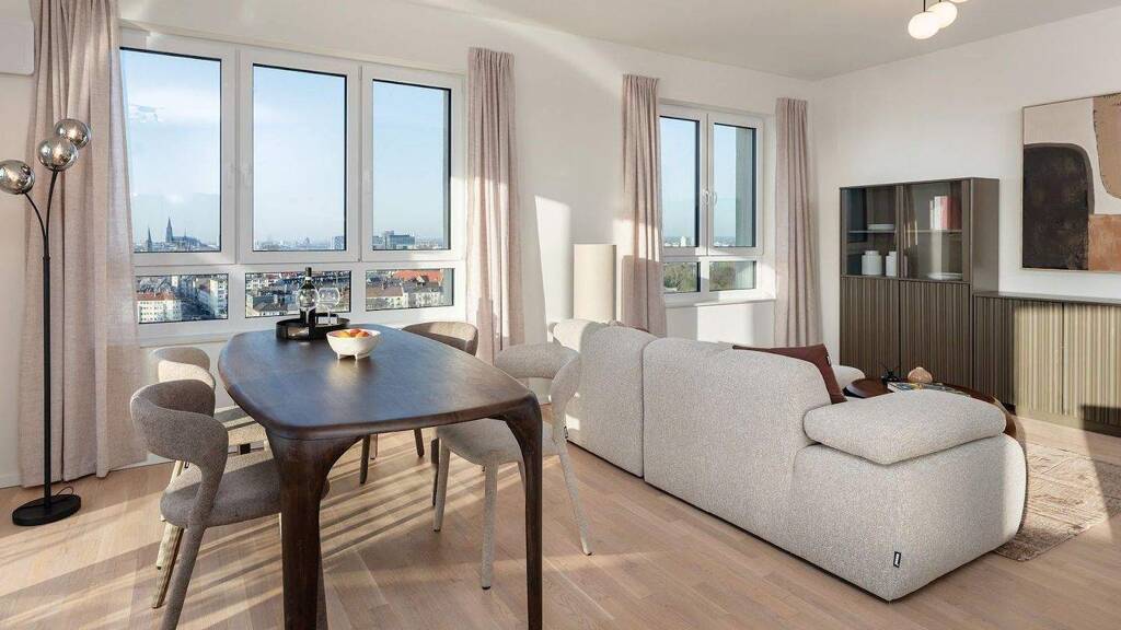 Wohnung zur Miete - Erstbezug 1.772 € 2 Zimmer 87 m² 10. Geschoss frei ab sofort Bonner Str. 168 Bayenthal Köln 50968