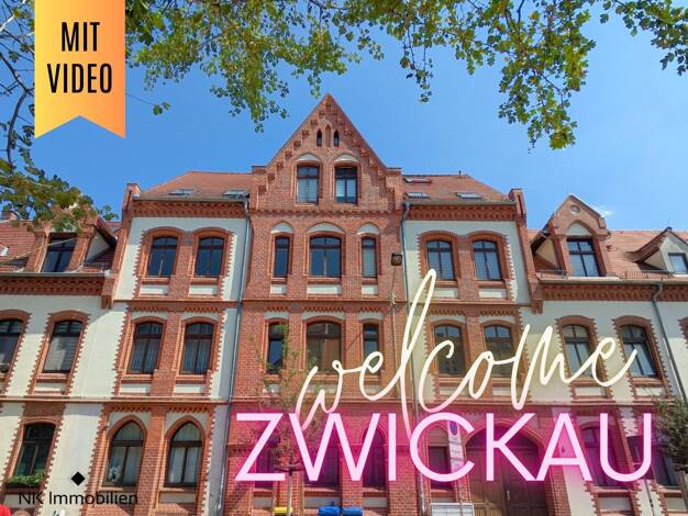 Wohnung zur Miete 430 € 3 Zimmer 60,9 m² 1. Geschoss Römerstraße 6 Innenstadt Zwickau 08056
