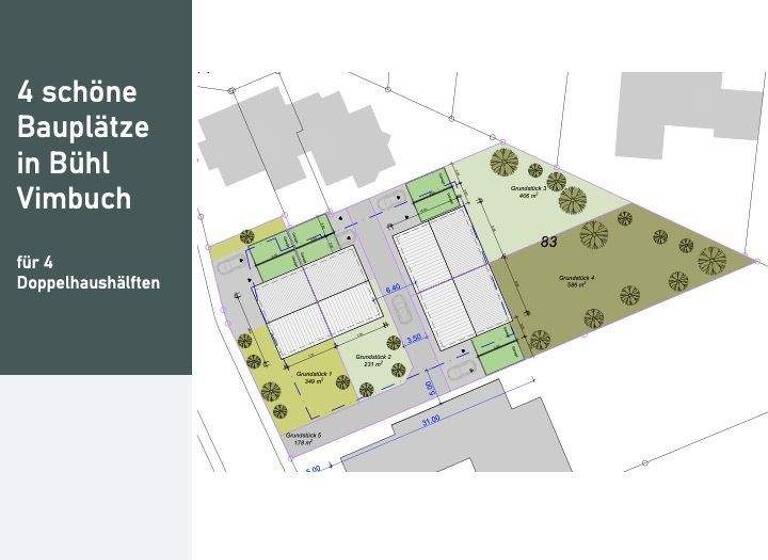 Grundstück zum Kauf provisionsfrei 209.400 € 465 m² Grundstück Vimbuch Bühl 77815