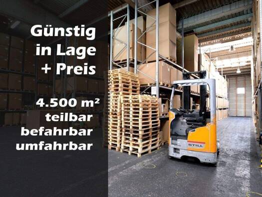 Halle/Industriefläche zur Miete 2,75 € 4.500 m² Lagerfläche teilbar ab 1.100 m² Laufamholz Nürnberg 90482