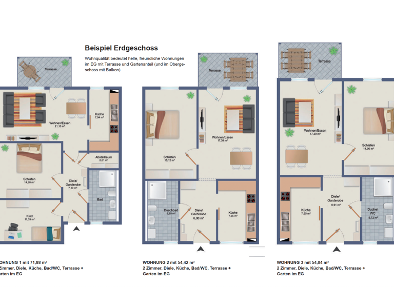 Wohnung zur Miete 864 € 2 Zimmer 54 m²<br/>Wohnfläche 2.<br/>Geschoss Kleinbahnstraße 1-6 Bötzow Bötzow 16727