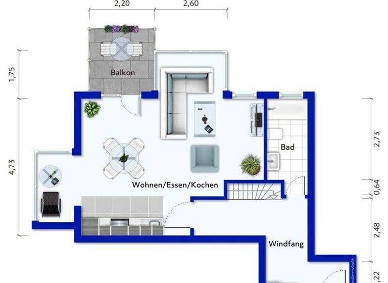 Wohnung zum Kauf 298.000 € 2 Zimmer 67 m² Hermsdorf Berlin 13467