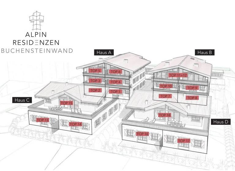 Wohnung zum Kauf - Erstbezug 599.000 € 3 Zimmer 78,4 m² 1. Geschoss St. Ulrich am Pillersee 6393