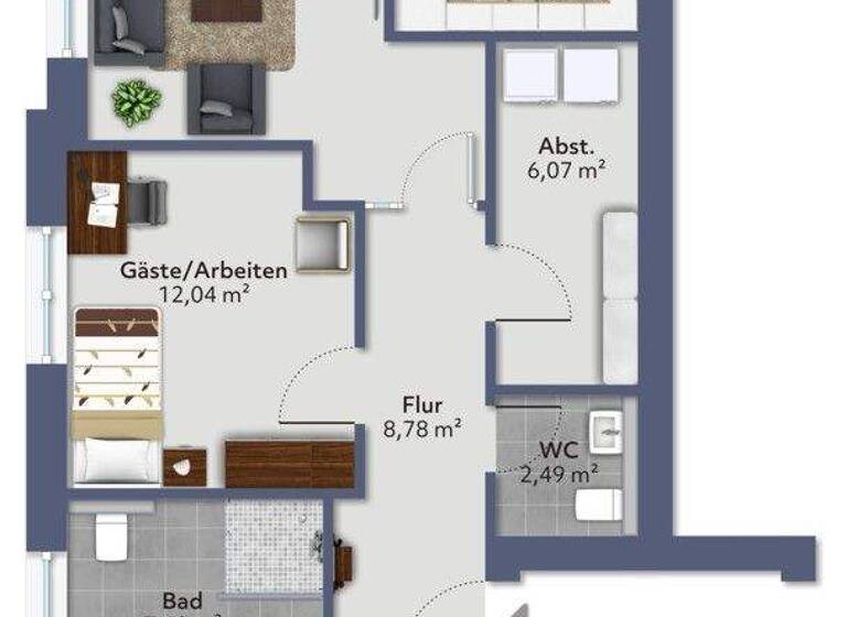 Wohnung zur Miete 780 € 3 Zimmer 87,3 m² EG frei ab 01.06.2026 Dinklage 49413