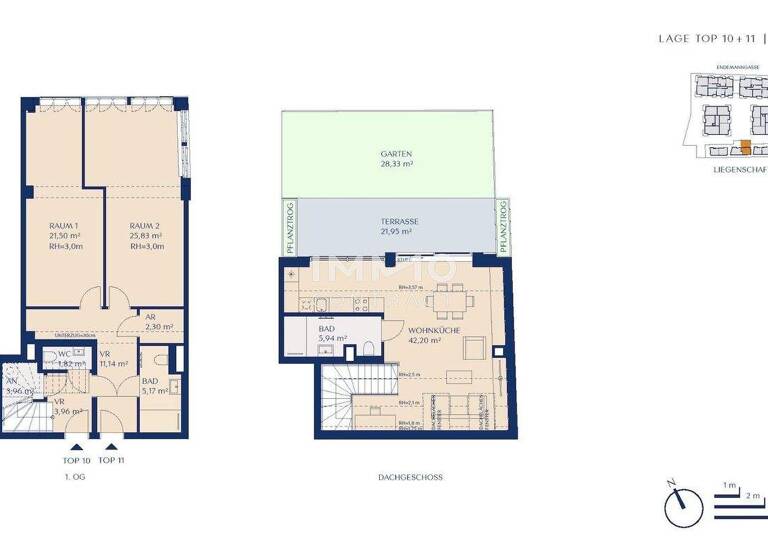 Maisonette zum Kauf provisionsfrei 699.000 € 3 Zimmer 123,8 m² 1. Geschoss Wien 1230