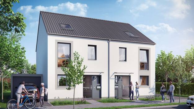 Doppelhaushälfte zum Kauf - Neubau 431.900 € 4,5 Zimmer 129 m² 209 m² Grundstück Gebgernstraße 3 Langenlonsheim 55450