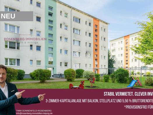 Wohnung zum Kauf provisionsfrei 69.900 € 3 Zimmer 58,2 m² Borna Borna 04552