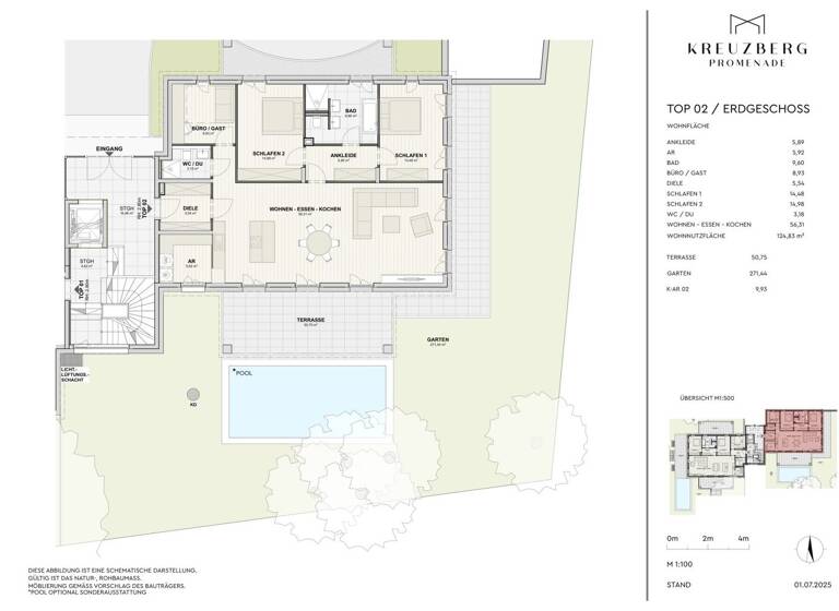 Wohnung zum Kauf - Erstbezug 2.187.500 € 4 Zimmer 124,8 m² EG Kreuzbergpromenade Aigen I Salzburg 5020