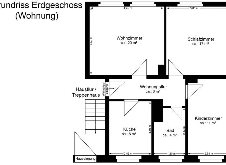 Wohnung zum Kauf 92.000 € 3 Zimmer 67 m² EG Dessau-Roßlau 06862