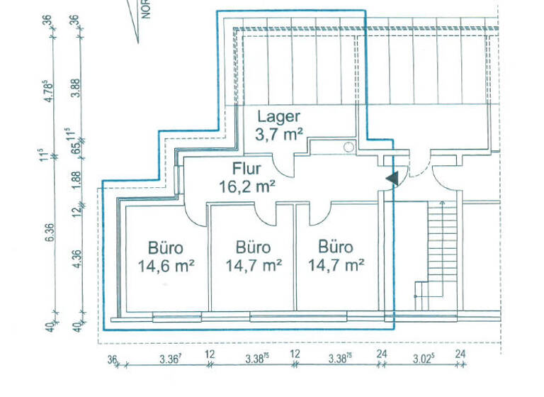 Büro zur Miete 8 € 3 Zimmer Kernstadt Lippstadt 59557