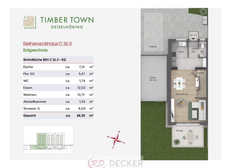 Reihenendhaus zum Kauf 474.470 € 5 Zimmer 128 m² 207 m² Grundstück Geiselhöring 94333