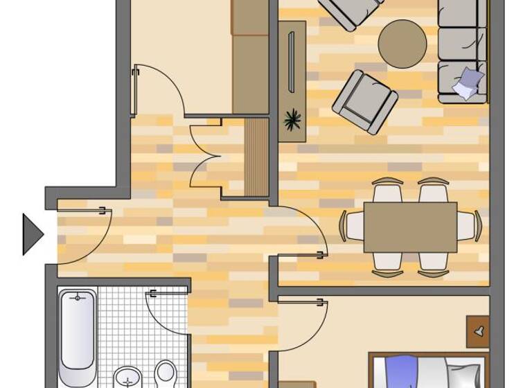 WG-Zimmer zur Miete 739 € 3 Zimmer 69 m² 2. Geschoss Elbestraße 19 Norf Neuss 41469