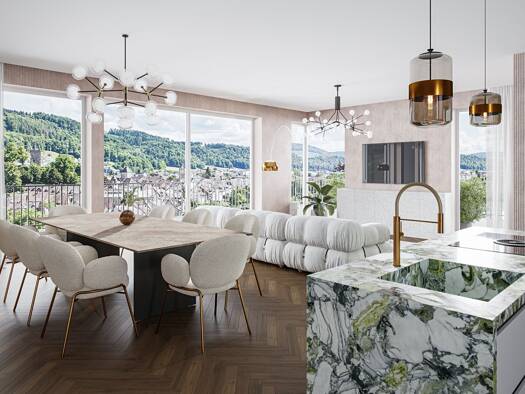 Penthouse zum Kauf - Neubau provisionsfrei 799.000 € 3,5 Zimmer 122,5 m² 4. Geschoss frei ab sofort Säckinger Straße 9 Laufenburg Laufenburg (Baden) 79725
