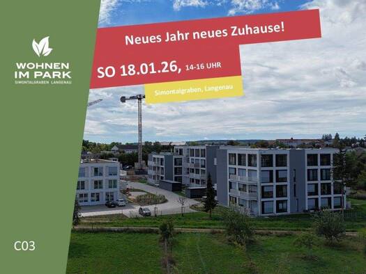 Wohnung zum Kauf - Neubau provisionsfrei 318.900 € 2 Zimmer 61,3 m² EG Am Simontalgraben 23 Langenau 89129