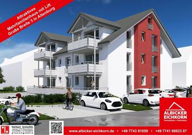 Wohnung zum Kauf provisionsfrei 436.800 € 4 Zimmer 104 m² 3. Geschoss Große Breite 3 Altenburg Jestetten-Altenburg 79798