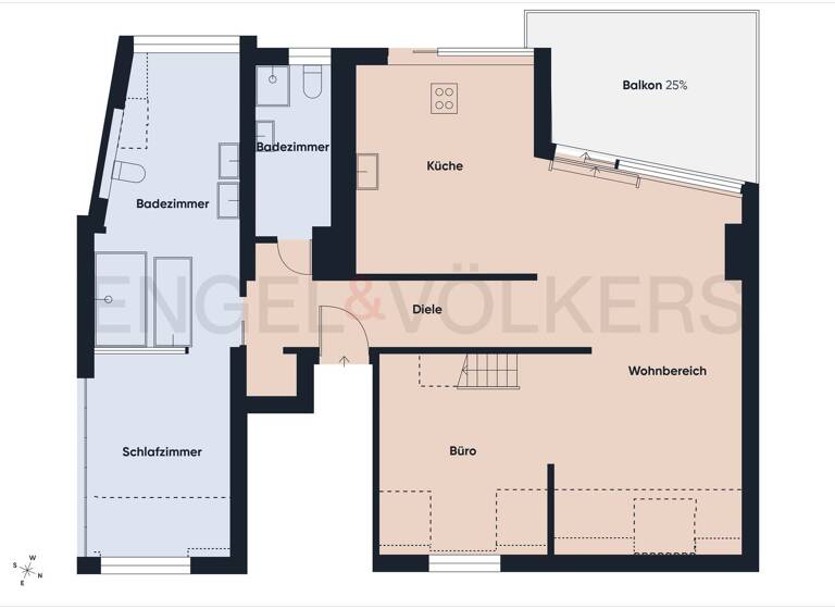 Wohnung zur Miete 800 € 3 Zimmer 98 m² frei ab 01.05.2026 Malstatt Saarbrücken 66113