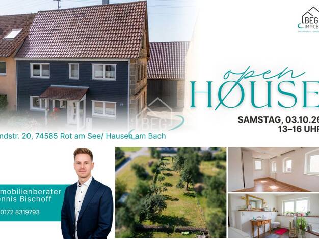 Einfamilienhaus zum Kauf 340.000 € 5,5 Zimmer 105,6 m² 1.733 m² Grundstück Hausen am Bach Rot am See 74585