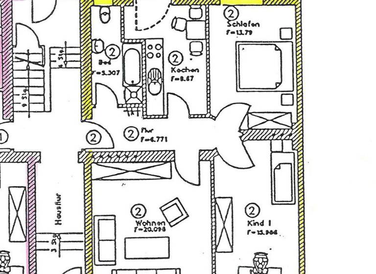 Wohnung zum Kauf 105.000 € 3 Zimmer 71 m² 1. Geschoss Lutherstraße 14B Sudenburg Magdeburg 39112