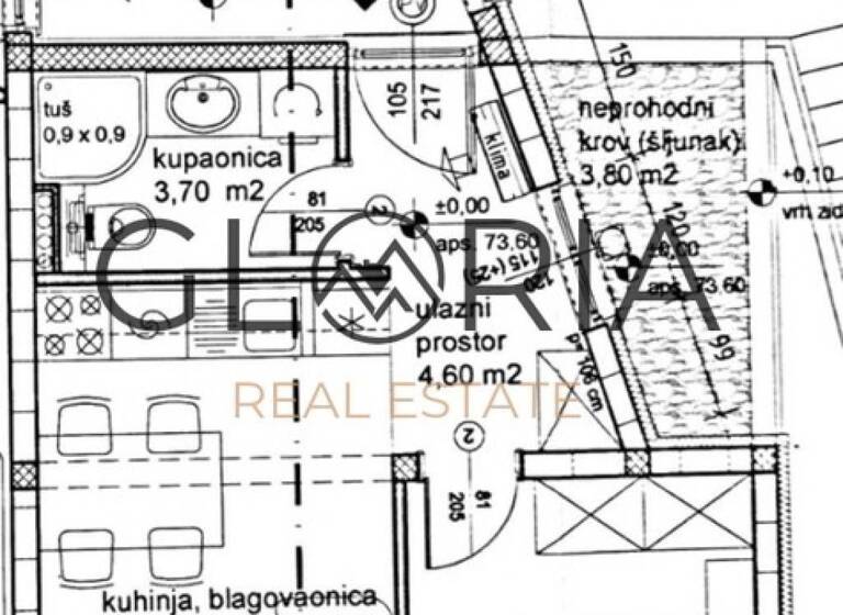 Wohnung zum Kauf 175.000 € 38 m² Podstrana