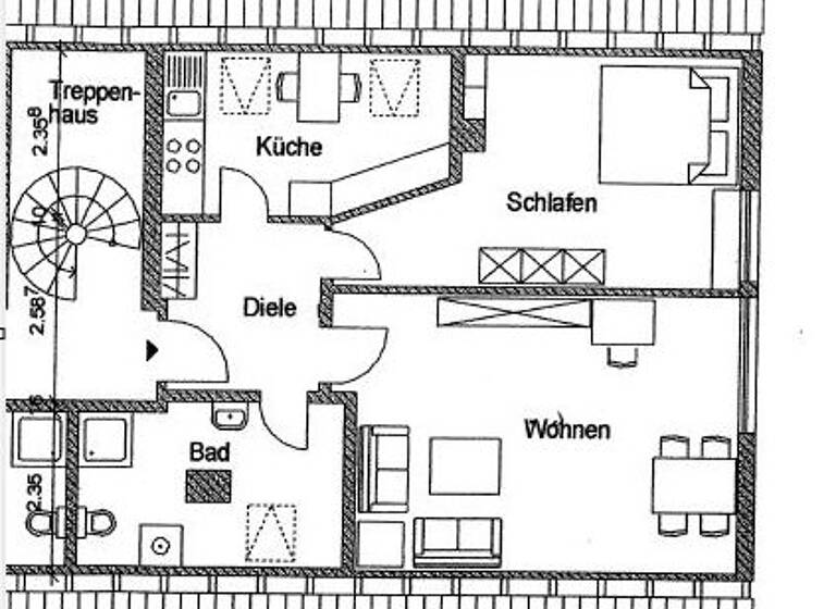 Wohnung zur Miete 625 € 2 Zimmer 50 m² frei ab 01.06.2026 Irsch Trier 54296