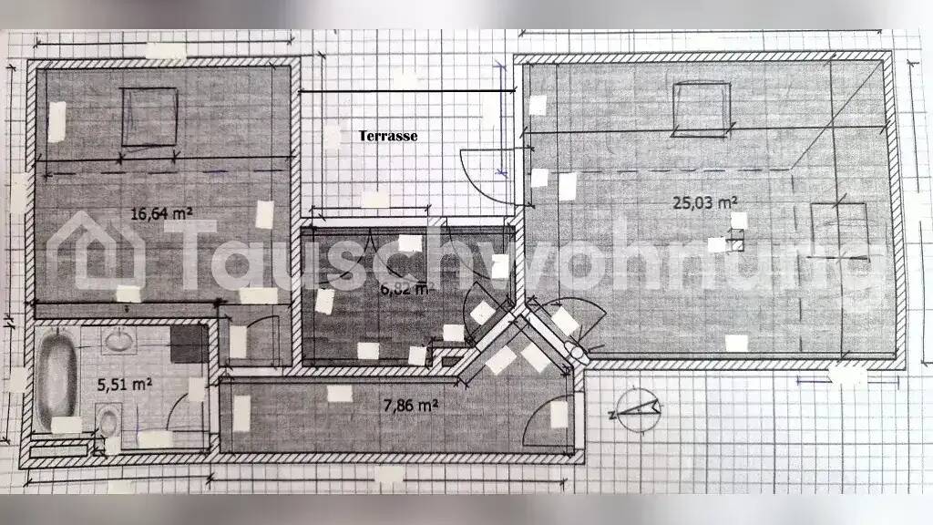 Wohnung zur Miete Tauschwohnung 430 € 2 Zimmer 65 m² 4. Geschoss Gruna Dresden 01277