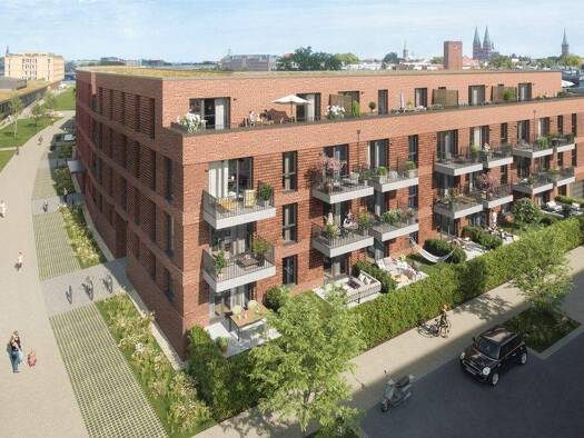 Wohnung zur Miete - Erstbezug 988 € 2 Zimmer 58,1 m² 2. Geschoss St. Lorenz Süd Lübeck 23558