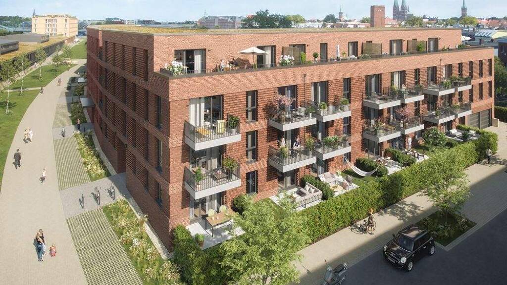 Wohnung zur Miete - Erstbezug 988 € 2 Zimmer 58,1 m² 2. Geschoss St. Lorenz Süd Lübeck 23558