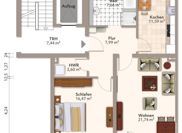 Wohnung zur Miete 992 € 2 Zimmer 75,6 m²<br/>Wohnfläche 5.<br/>Geschoss ab sofort<br/>Verfügbarkeit Turmschanzenstraße 19 Heumarkt Magdeburg 39114