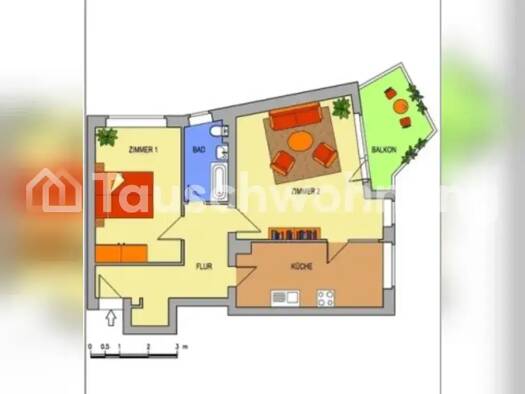 Wohnung zur Miete Tauschwohnung 520 € 2 Zimmer 63 m² 2. Geschoss Spandau Berlin 13627