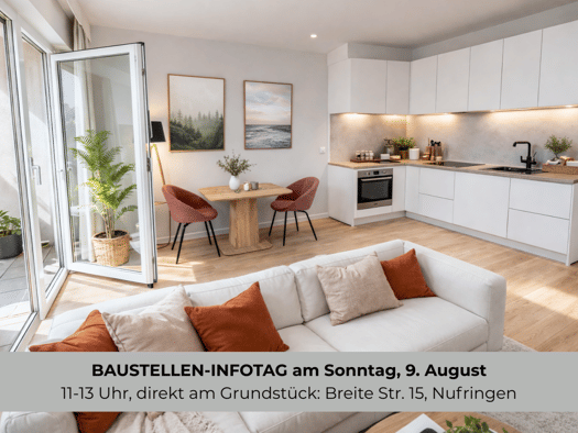 Terrassenwohnung zum Kauf - Neubau provisionsfrei 384.000 € 2 Zimmer 52,3 m² EG Breite Straße 15 Nufringen 71154