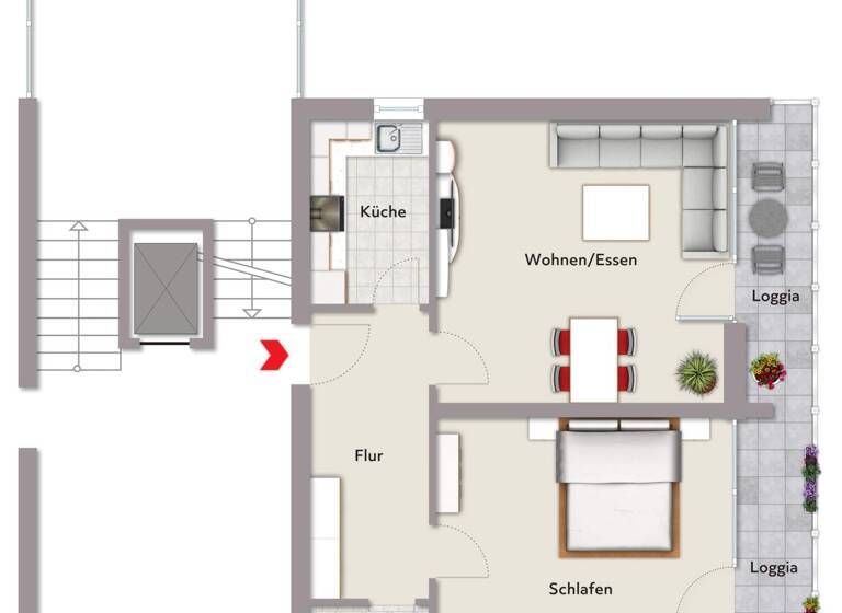 Wohnung zum Kauf 249.000 € 2 Zimmer 68 m²<br/>Wohnfläche Dachgeschoss<br/>Geschoss Mindelheim Mindelheim 87719