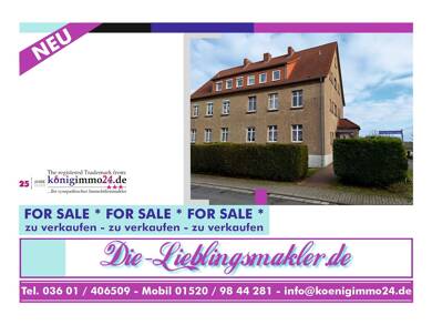 Wohnung zum Kauf 24.500 € 3 Zimmer 51 m² Dachgeschoss, 2. Geschoss frei ab sofort Menteroda Menteroda 99996