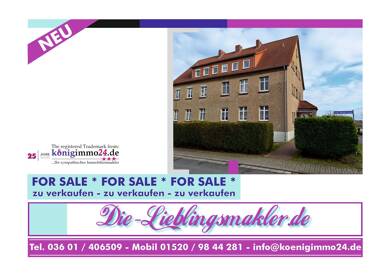 Wohnung zum Kauf 24.500 € 3 Zimmer 51 m² Dachgeschoss, 2. Geschoss frei ab sofort Menteroda Menteroda 99996