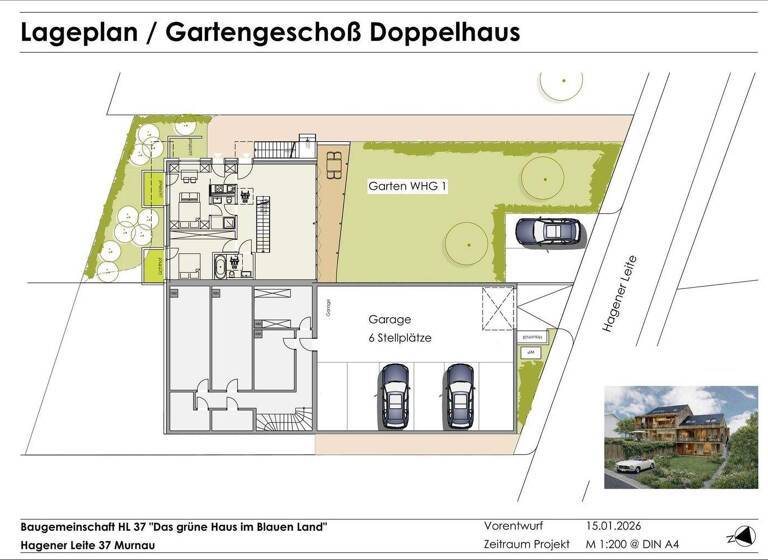 Doppelhaushälfte zum Kauf provisionsfrei 1.760.000 € 6 Zimmer 145 m² 473 m² Grundstück Hagener Leite 37 Murnau Murnau am Staffelsee 82418