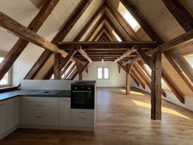 Wohnung zur Miete 940 € 3 Zimmer 78,4 m² Dachgeschoss frei ab sofort Mengen Mengen 88512