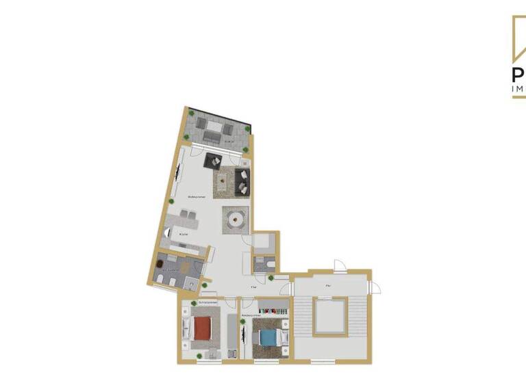 Wohnung zum Kauf 389.000 € 3 Zimmer 92,1 m² 1. Geschoss Petersberg 36100